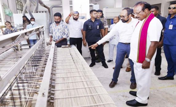 Tripura Governor Indrasena Reddy Nallu visits Bamboo & Cane Development Institute.